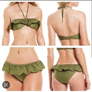 Chelsea & Violet bikini, olive color, size xsmall, new with tags